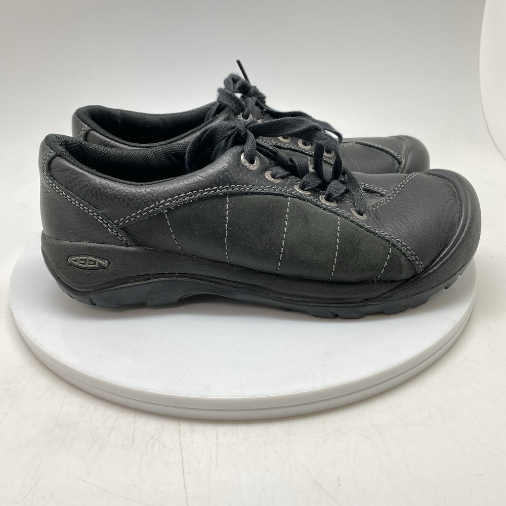 Keen Sneakers Womens 7 Presidio 1011400 Black Leather Hiking Athletic Shoes‎
